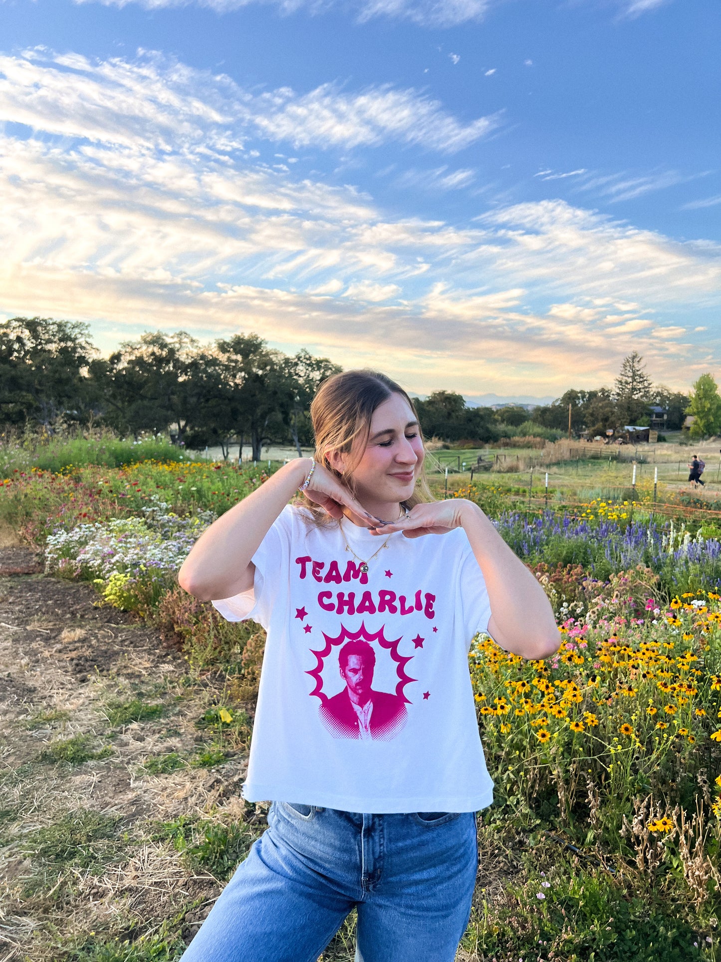 team charlie boxy tee