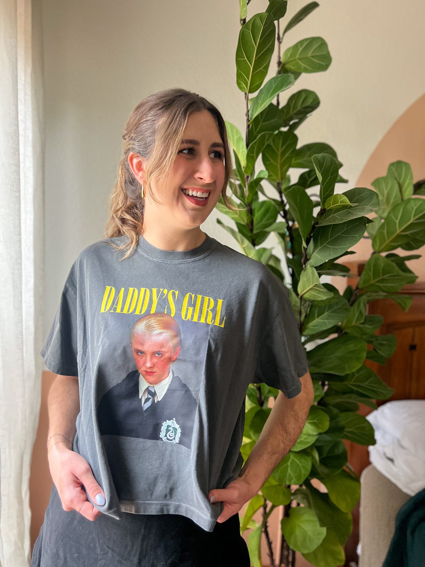 daddy's girl draco boxy tee