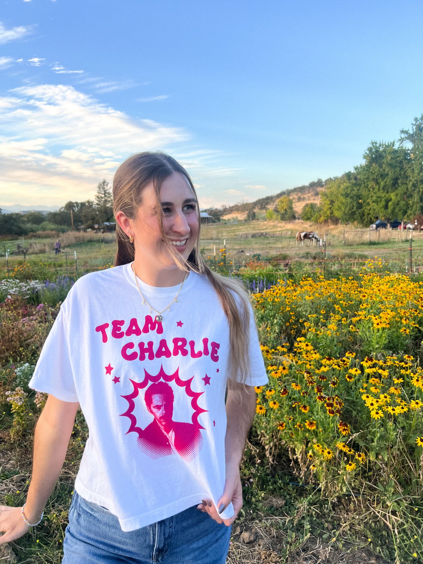 team charlie boxy tee