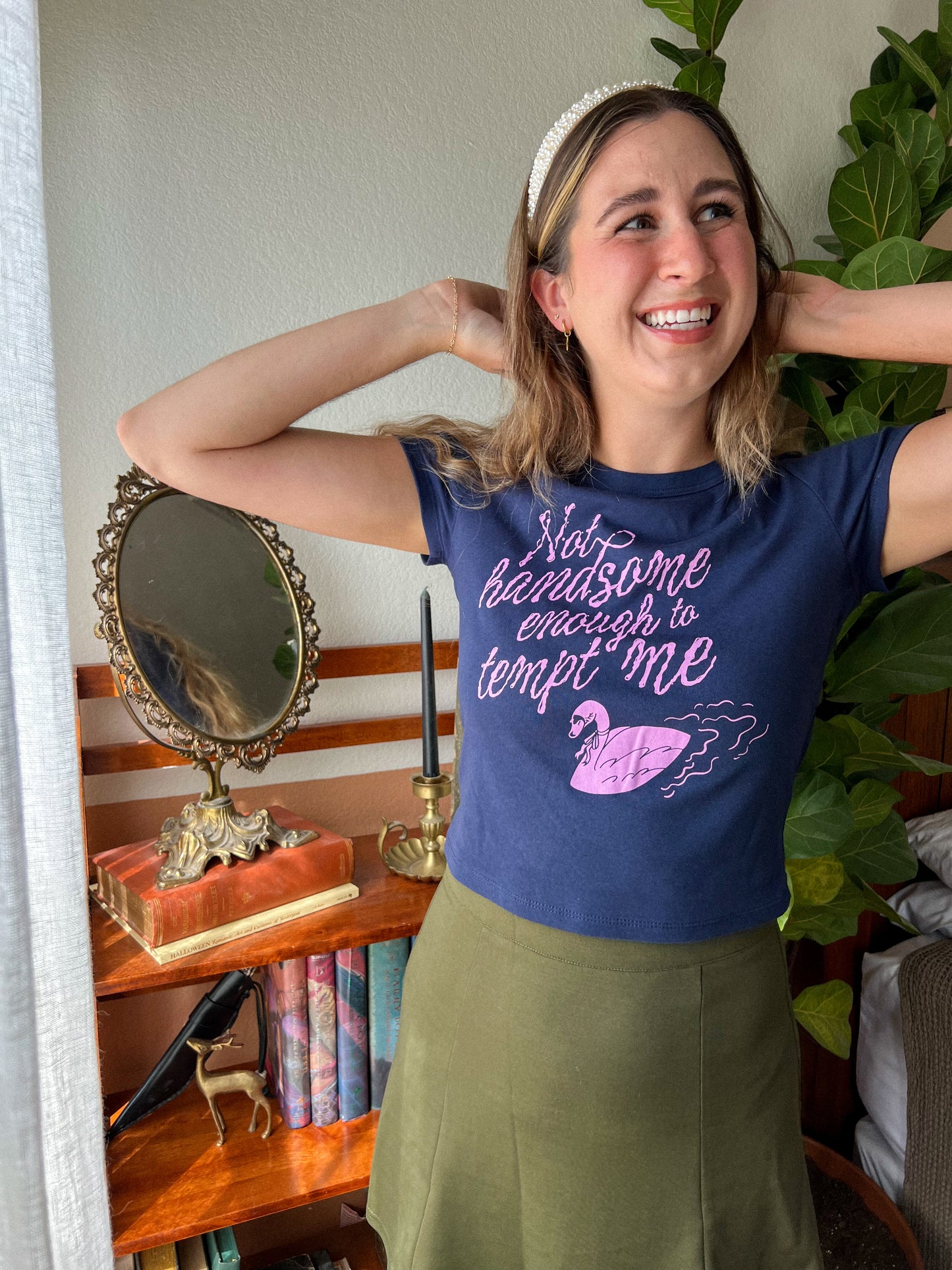 not handsome enough baby tee