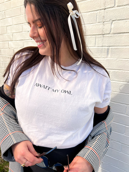 await my owl tee