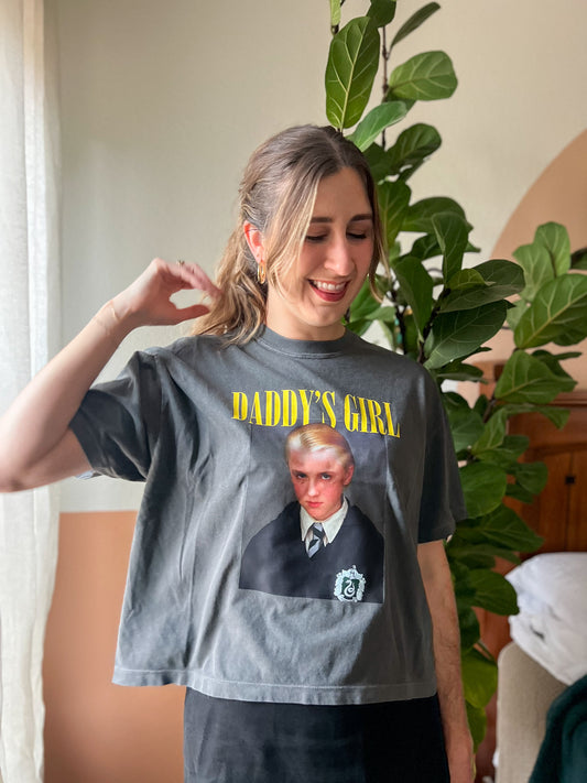 daddy's girl draco boxy tee