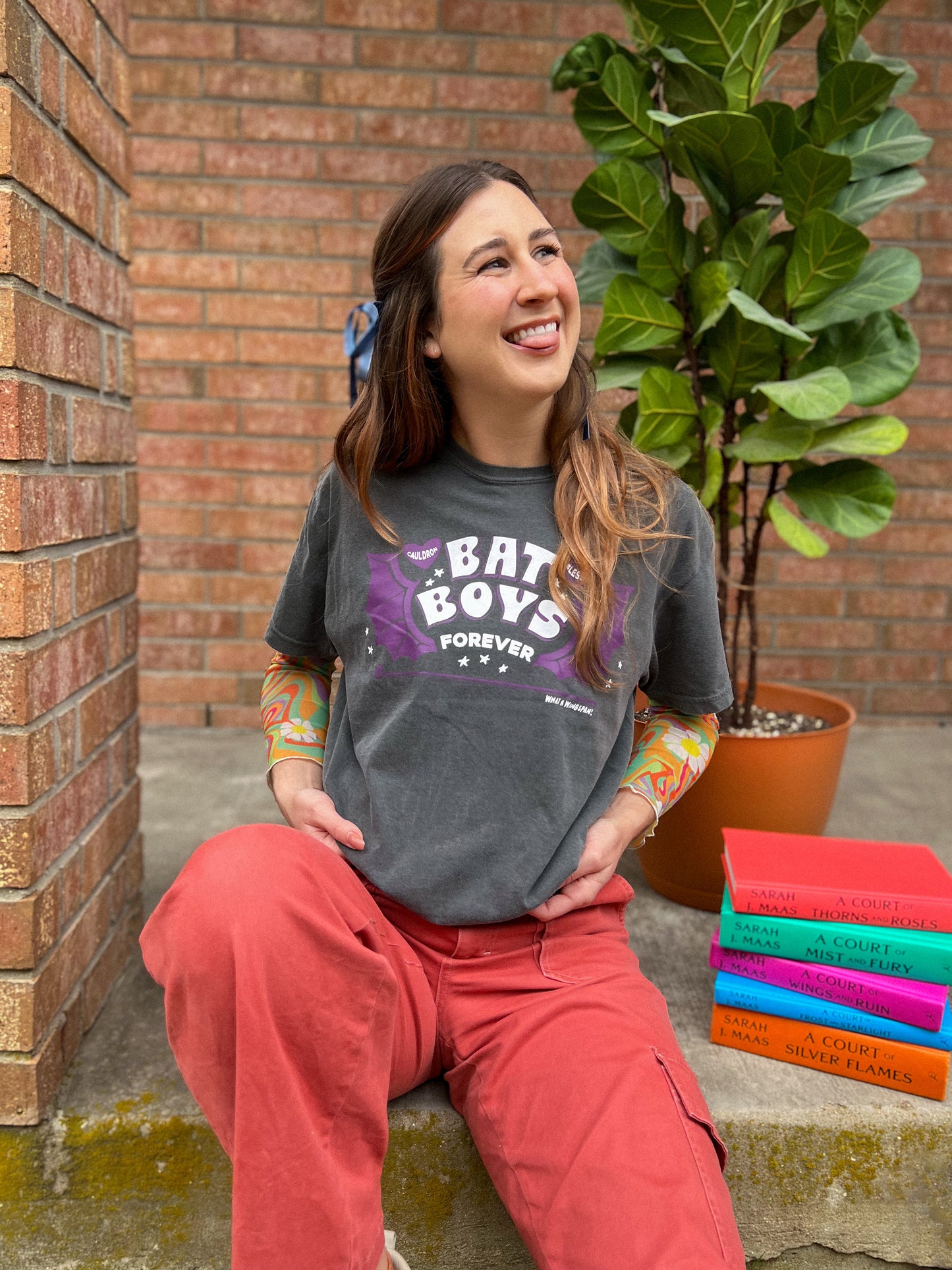 bat boys forever boxy tee