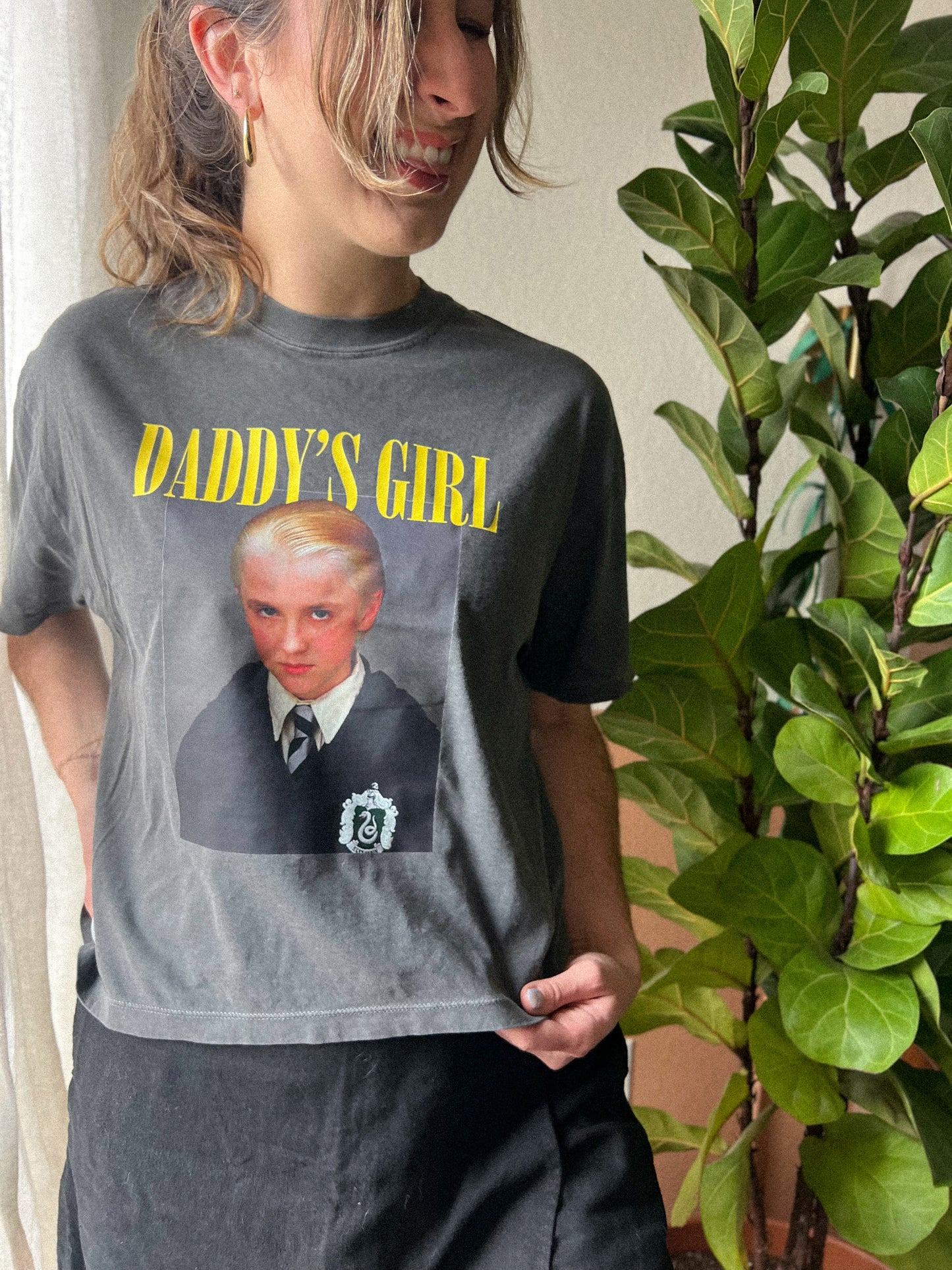 daddy's girl draco boxy tee