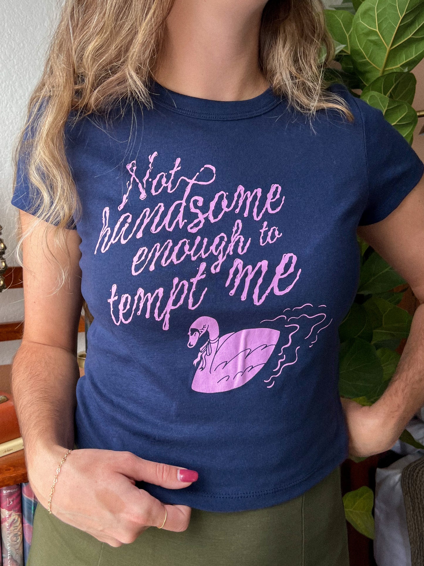 not handsome enough baby tee