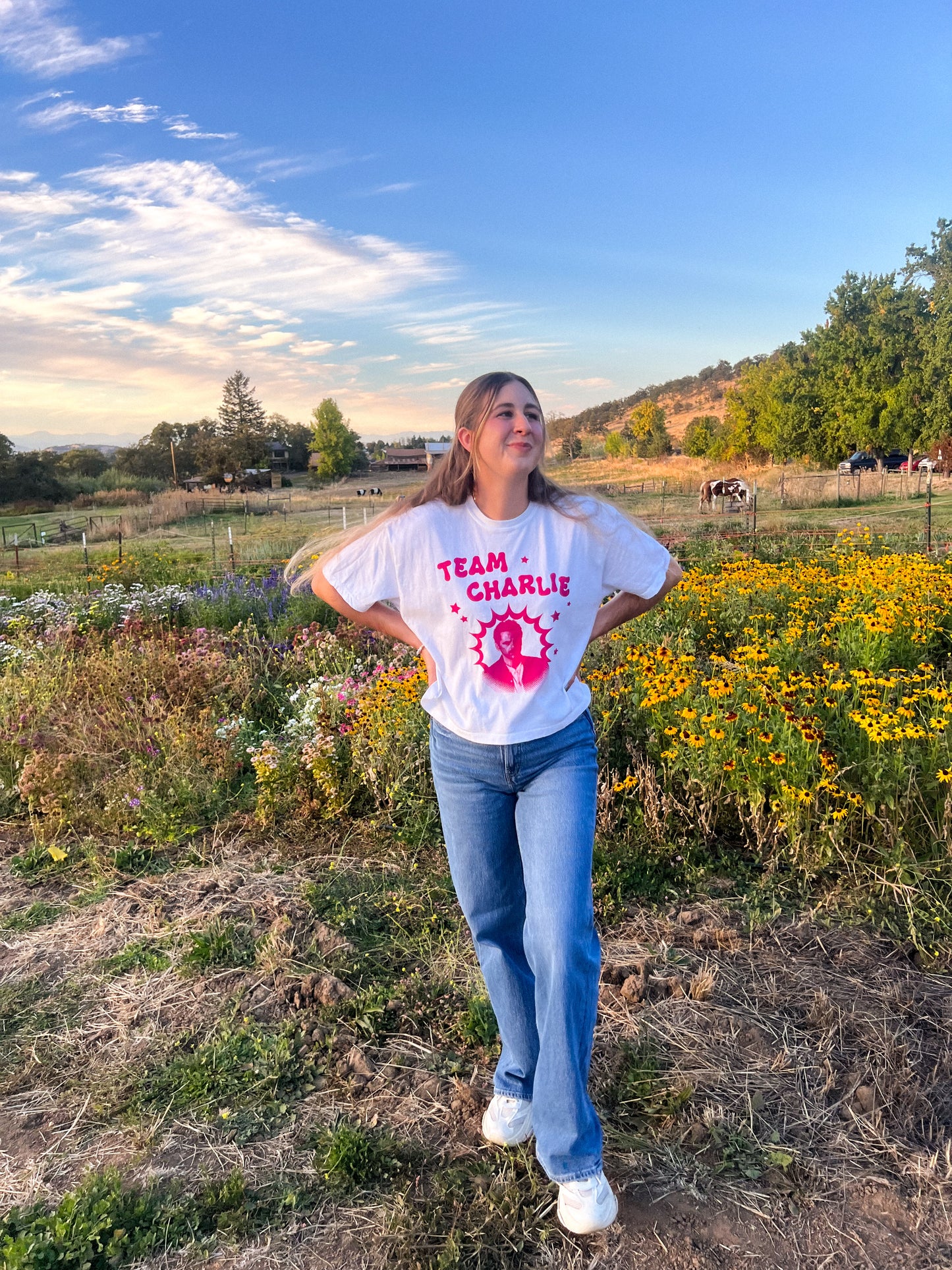 team charlie boxy tee