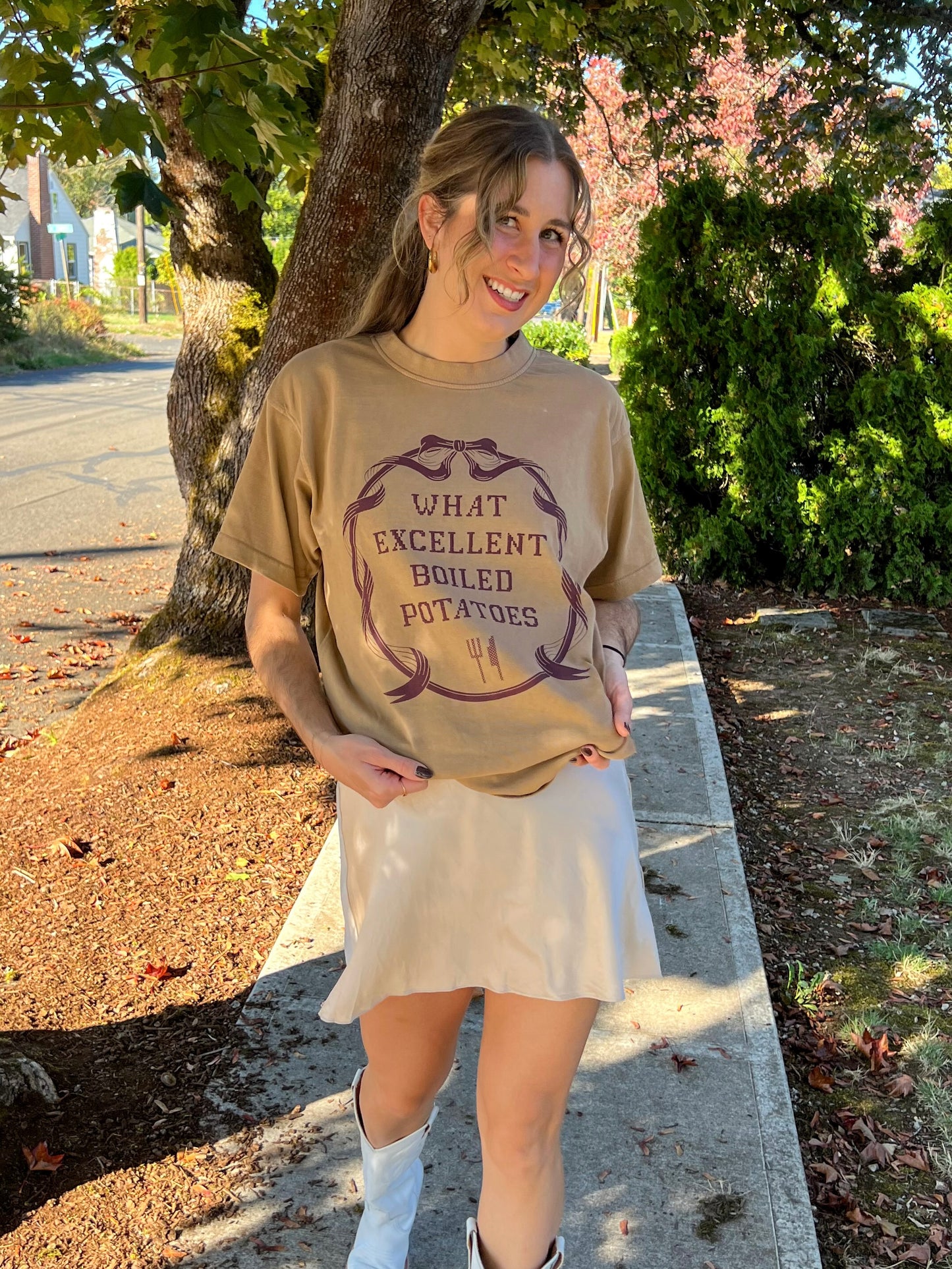 boiled potatoes chunky tee