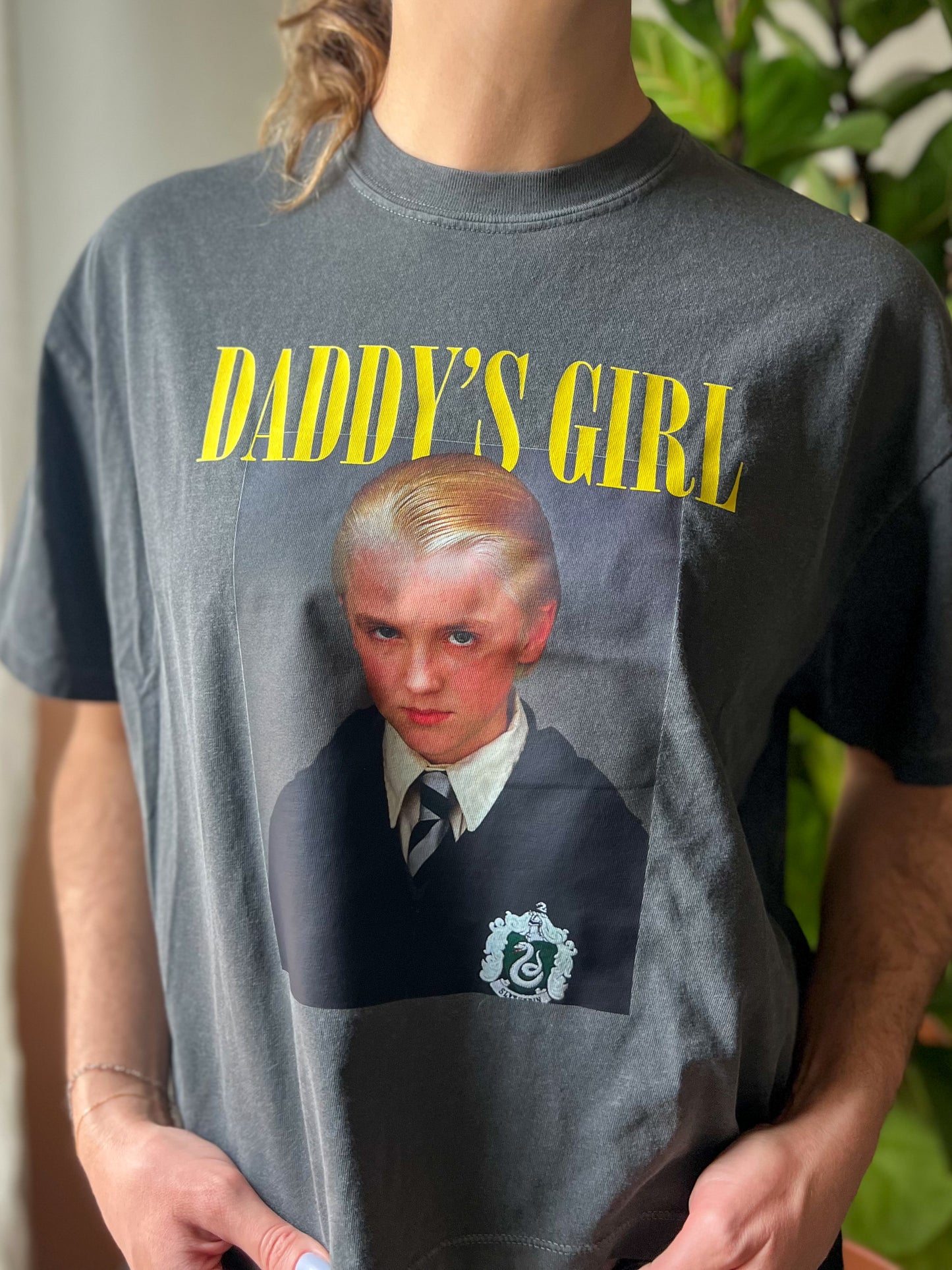 daddy's girl draco boxy tee