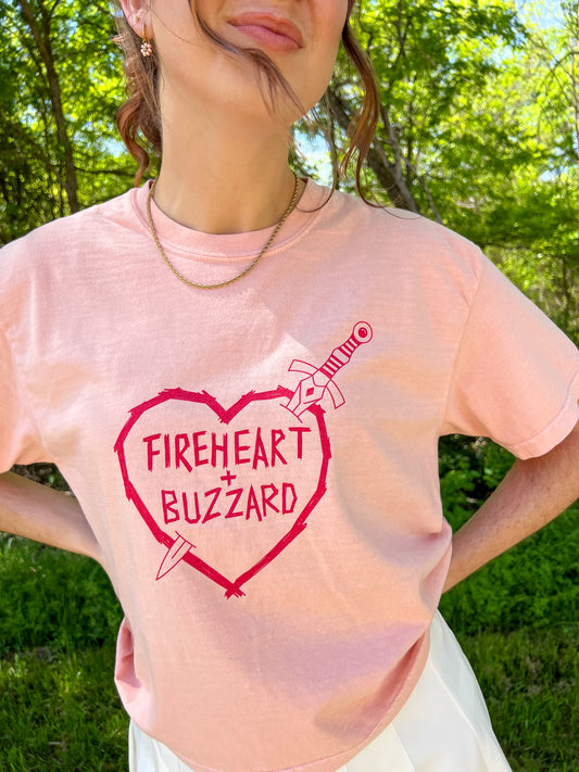 fireheart + buzzard boxy tee