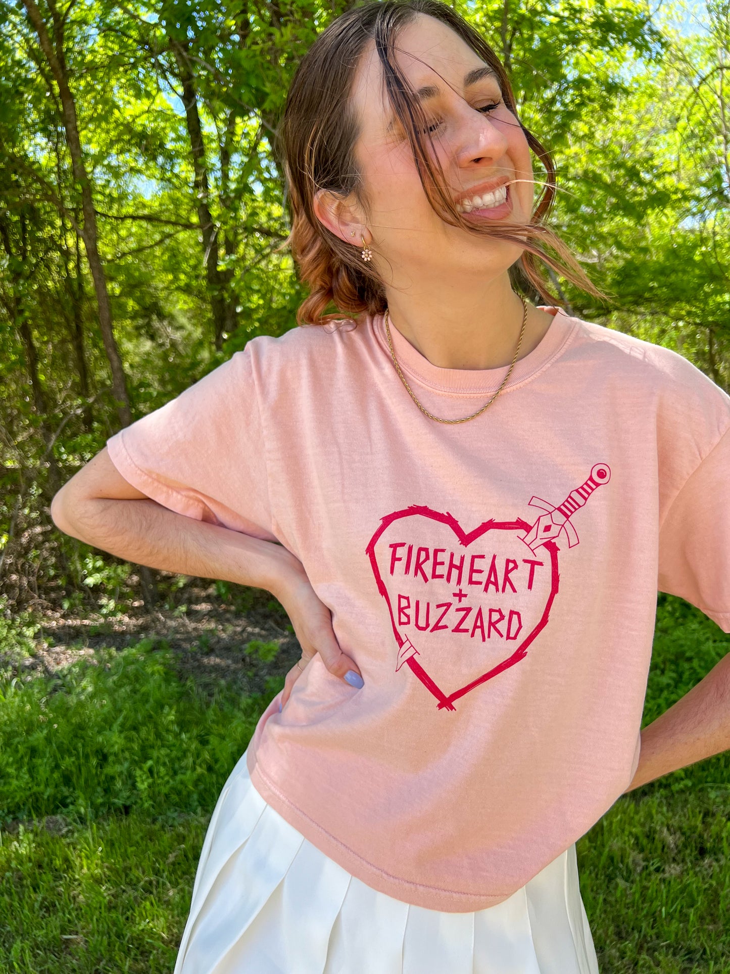 fireheart + buzzard boxy tee