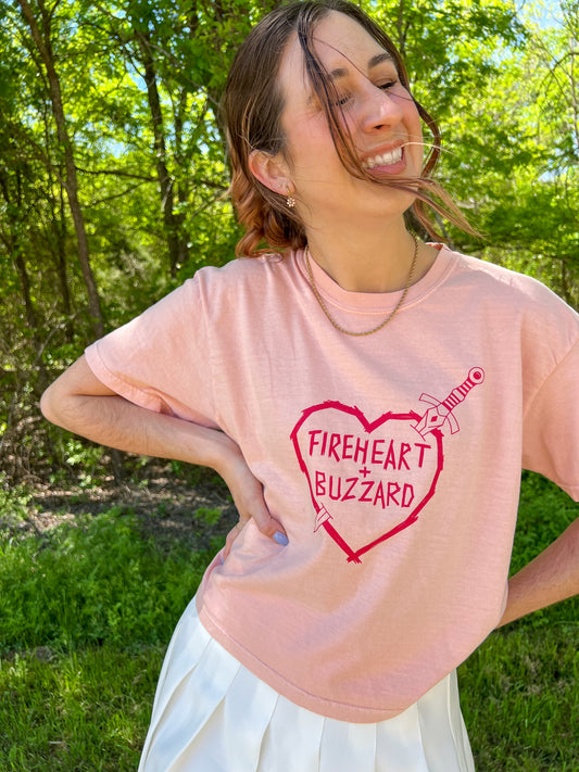fireheart + buzzard boxy tee