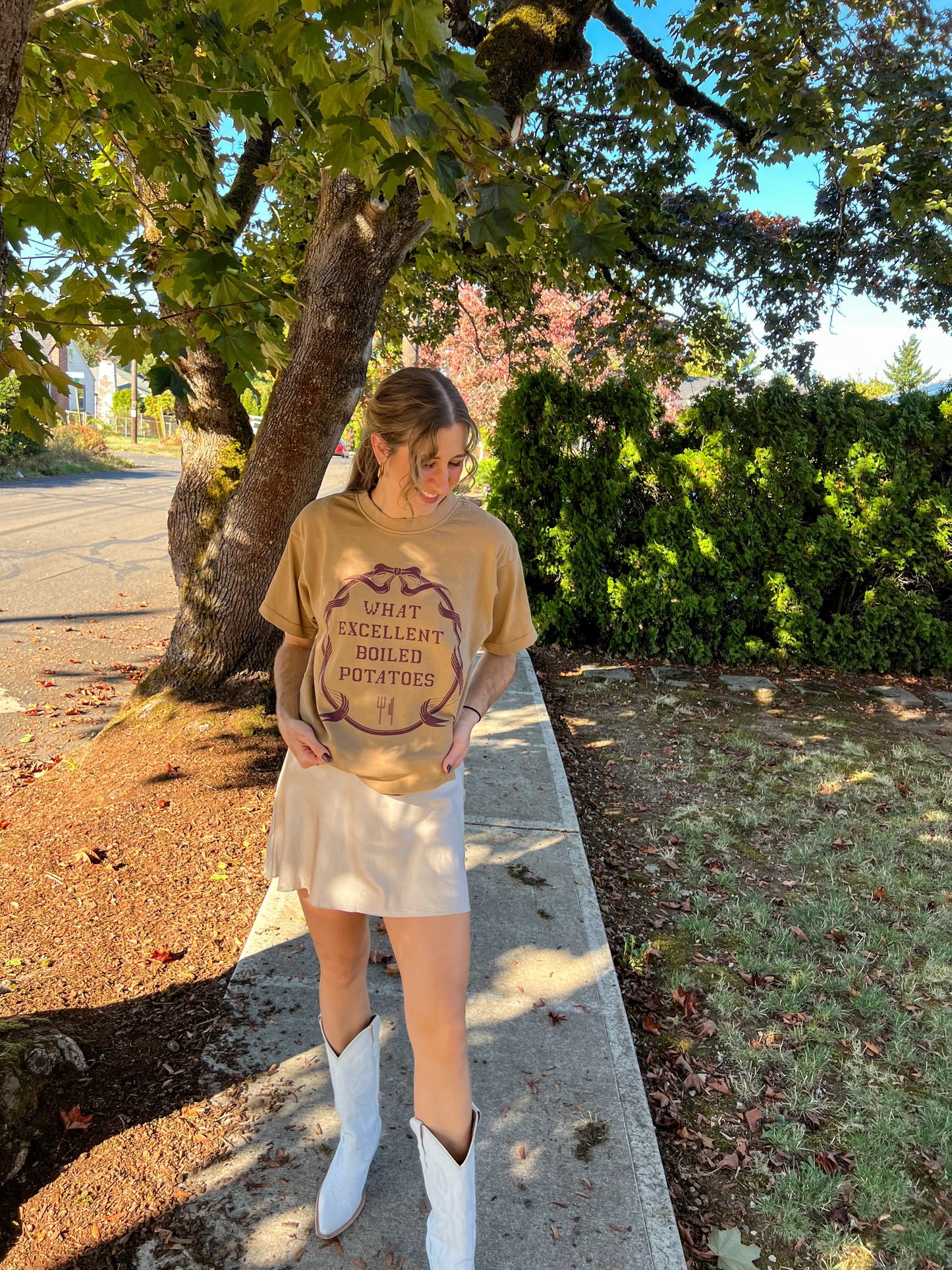 boiled potatoes chunky tee