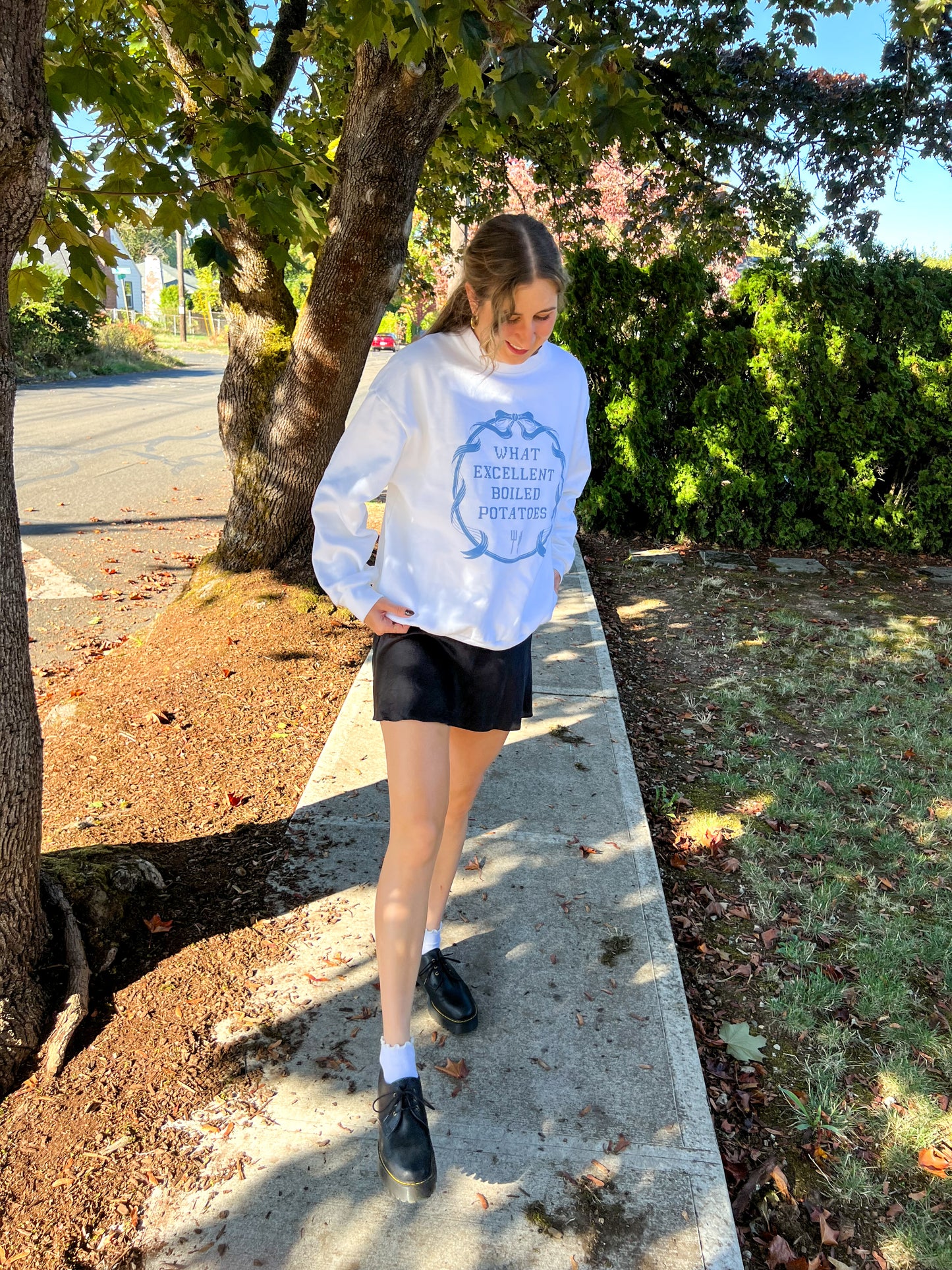 boiled potatoes sweatshirt