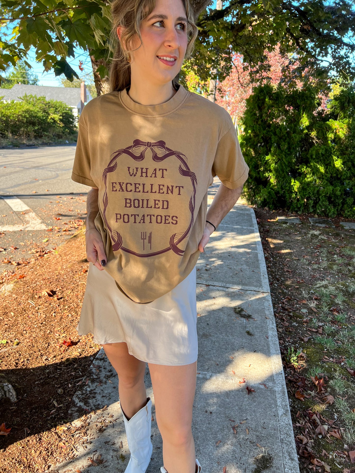 boiled potatoes chunky tee