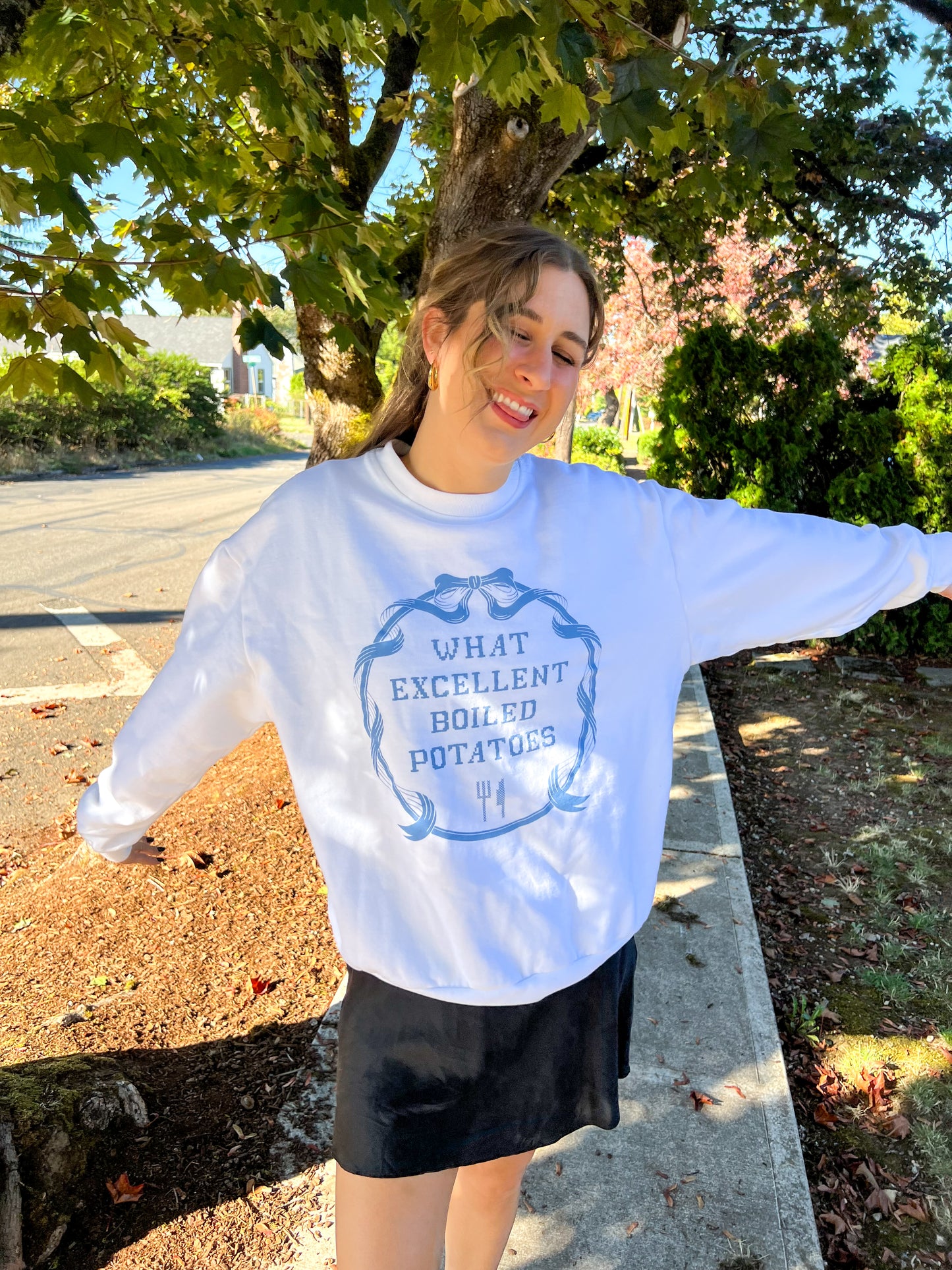 boiled potatoes sweatshirt