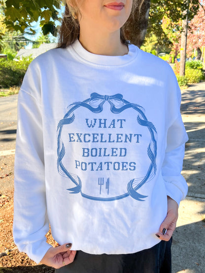 boiled potatoes sweatshirt